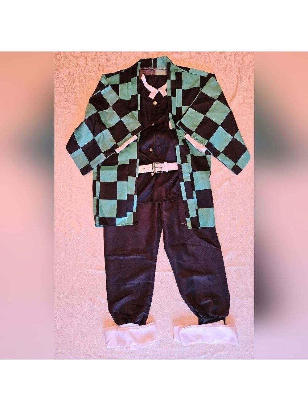 Cosplay Costume Kimono Anime Tanjiro Kamado Manga, Size 6-8 Years, New, No Tags